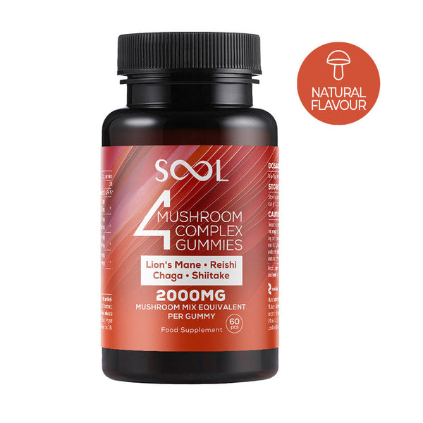 SOOL Gomitas 4 Mushrooms Complex 2000 mg (60 uds) | NaturaPoint