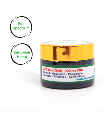 The Real CBD Bálsamo GOLD 300 mg (30 ml) – Beeswax & Botanicals | Full Spectrum (≤0,2% THC) | NaturaPoint