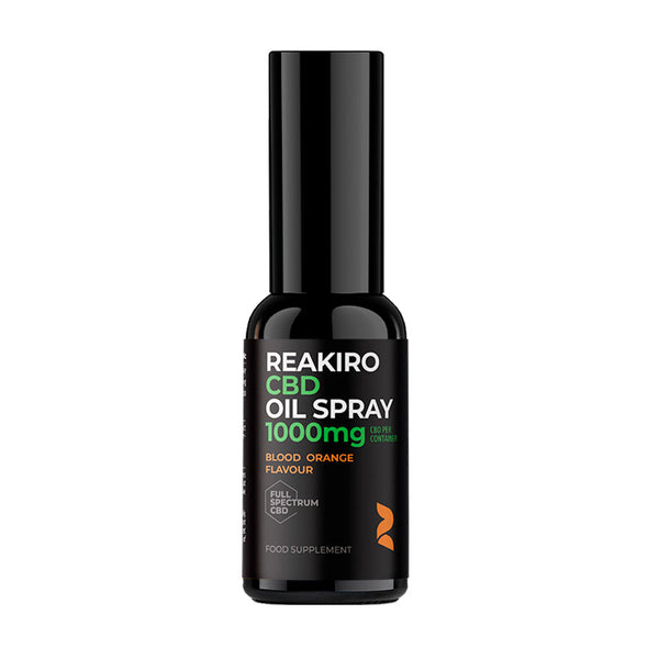 Reakiro Spray CBD 1000 mg Sabor naranja sanguina Espectro completo (30 ml) | NaturaPoint