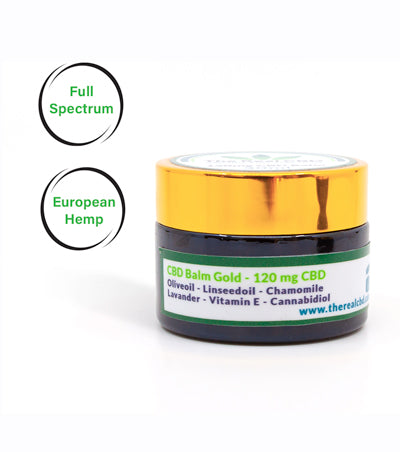 The Real CBD Bálsamo tópico 120 mg CBD (30 ml) – Beeswax & Botanicals | NaturaPoint