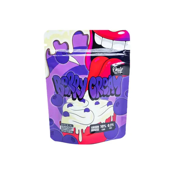 OnlyCBDFans Berry Cream CBD – Flores Greenhouse (≤10% CBD | <0,3% THC) – 1g / 3,5g / 5g / 25g / 50g / 100g