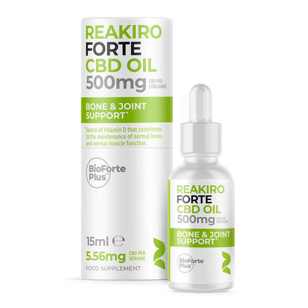 Reakiro Aceite CBD FORTE Bone & Joint Support 500 mg Espectro completo (15 ml) | NaturaPoint