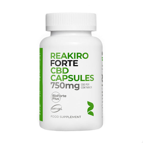 Reakiro Cápsulas CBD FORTE 750 mg Espectro completo (60 uds) | NaturaPoint
