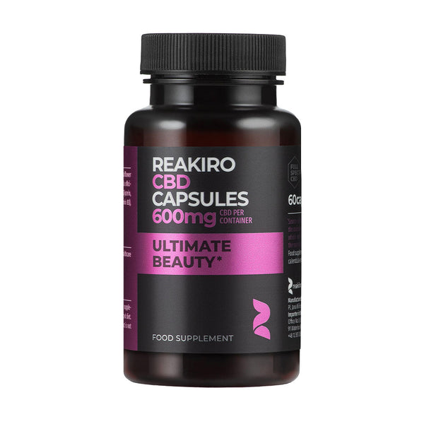 Reakiro Cápsulas CBD 600 mg Ultimate Beauty Espectro completo (60 uds) | NaturaPoint