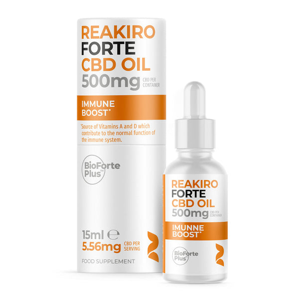 Reakiro Aceite CBD FORTE Immune Boost 500 mg Espectro completo (15 ml) | NaturaPoint
