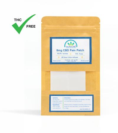 The Real CBD Parche transdérmico CBD 8 mg – 30 uds (24 h) | Sin THC | NaturaPoint