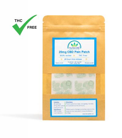 The Real CBD Parche transdérmico CBD 20 mg – 30 uds (liberación 24 h) | THC 0,0% | NaturaPoint