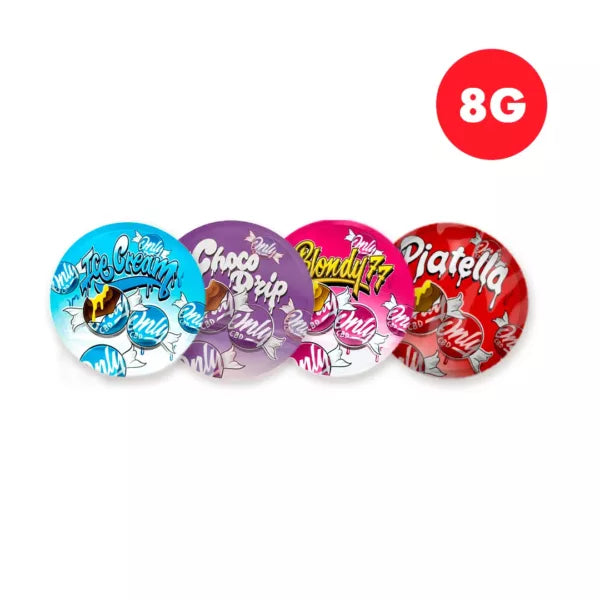 OnlyCBDFans BASIC PACK – Magic Chocolates (8g) | Blondy 77 + Ice Cream + Choco Drip + Piatella